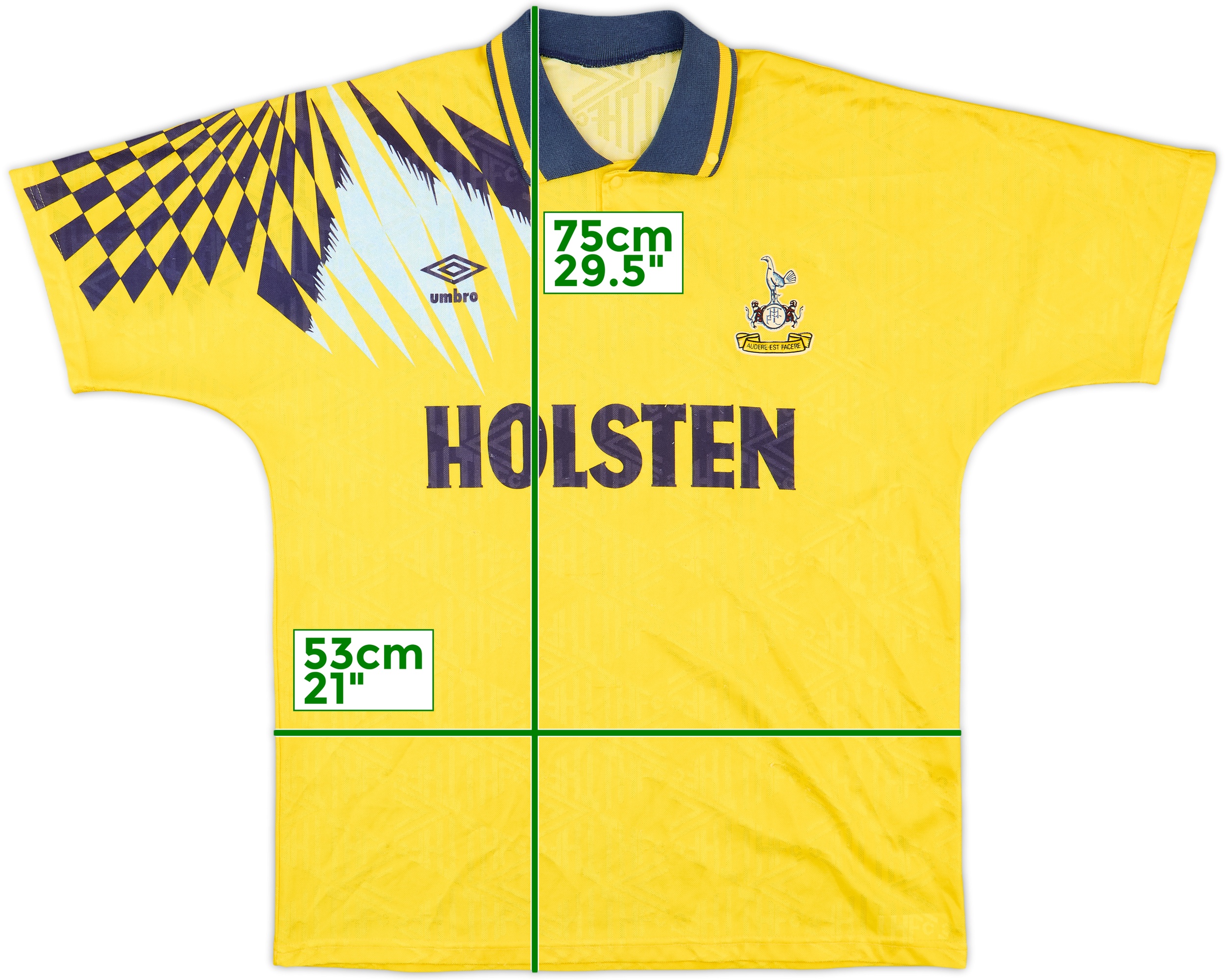 1991-95 Tottenham Away Shirt - 8/10 - (M)