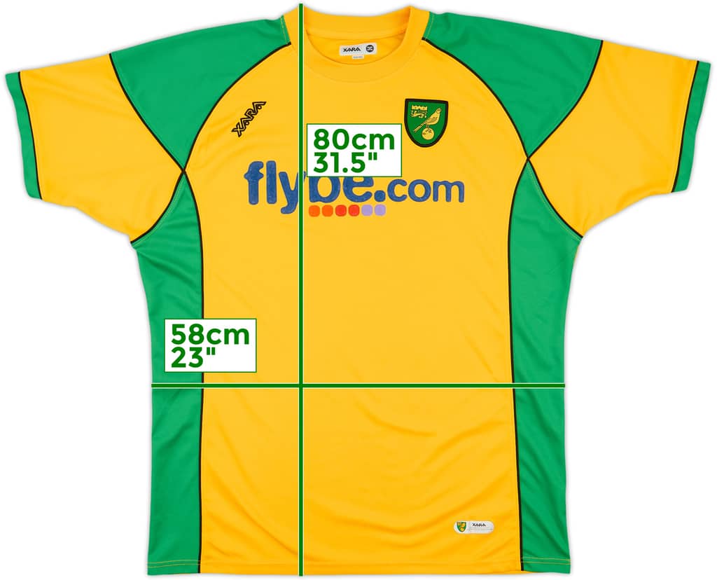 2006-08 Norwich Home Shirt - 9/10 - (XXL)