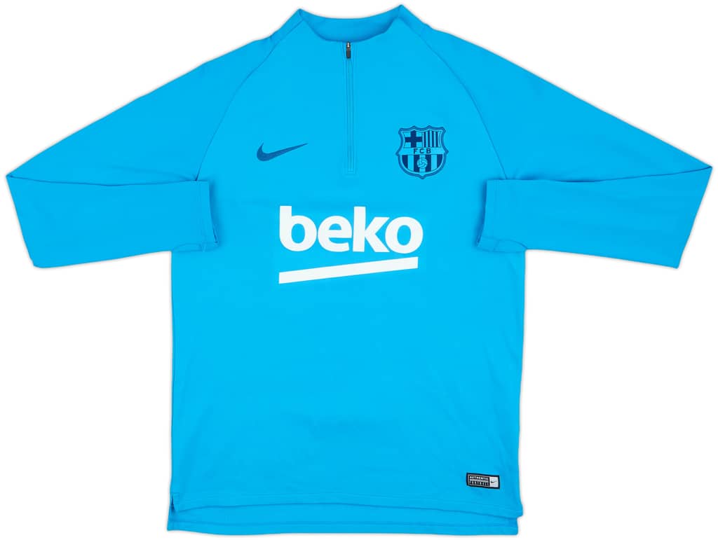 2019-20 Barcelona Nike 1/4 Zip Drill Top - 8/10 - (M)