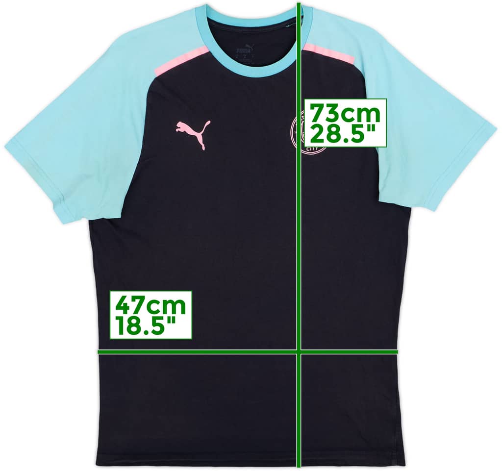 2023-24 Manchester City Puma Cotton Tee - 9/10 - (M)
