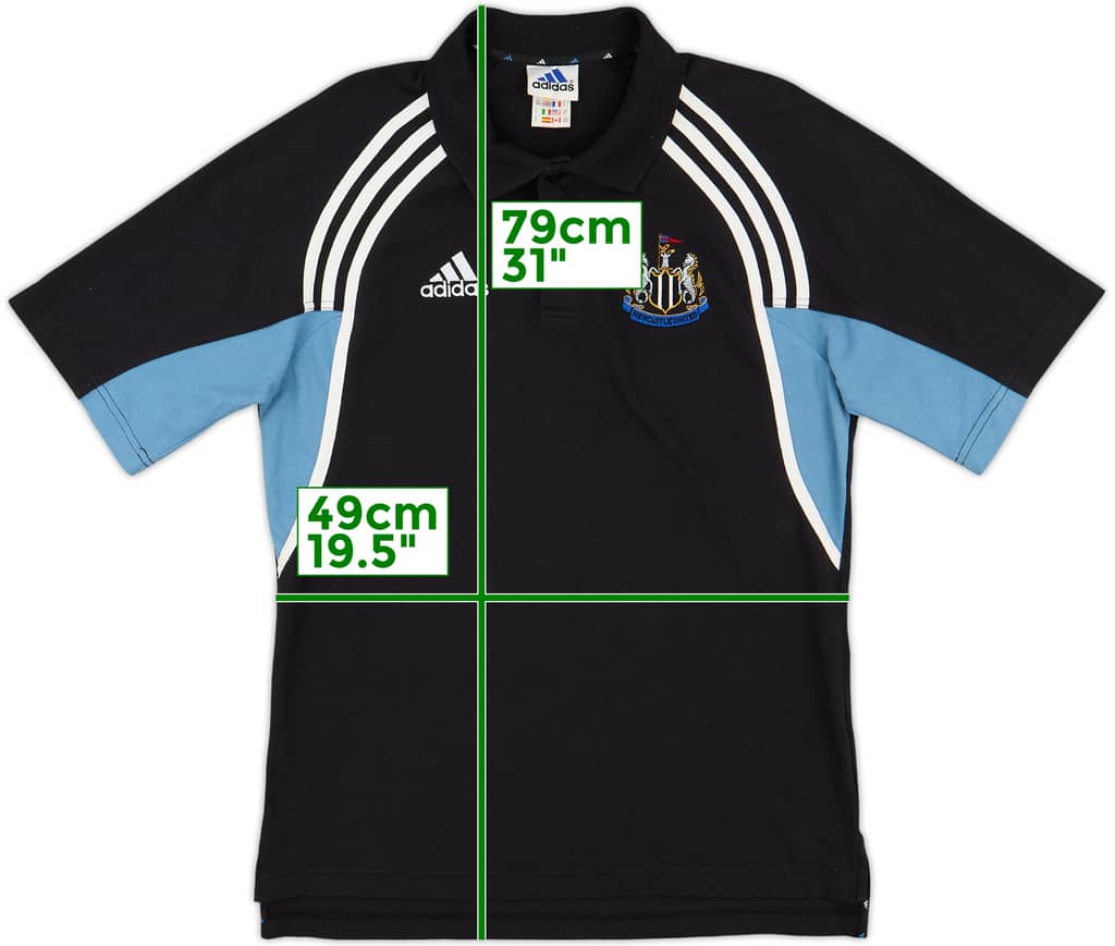 2000-01 Newcastle adidas Polo Shirt - 9/10 - (M)