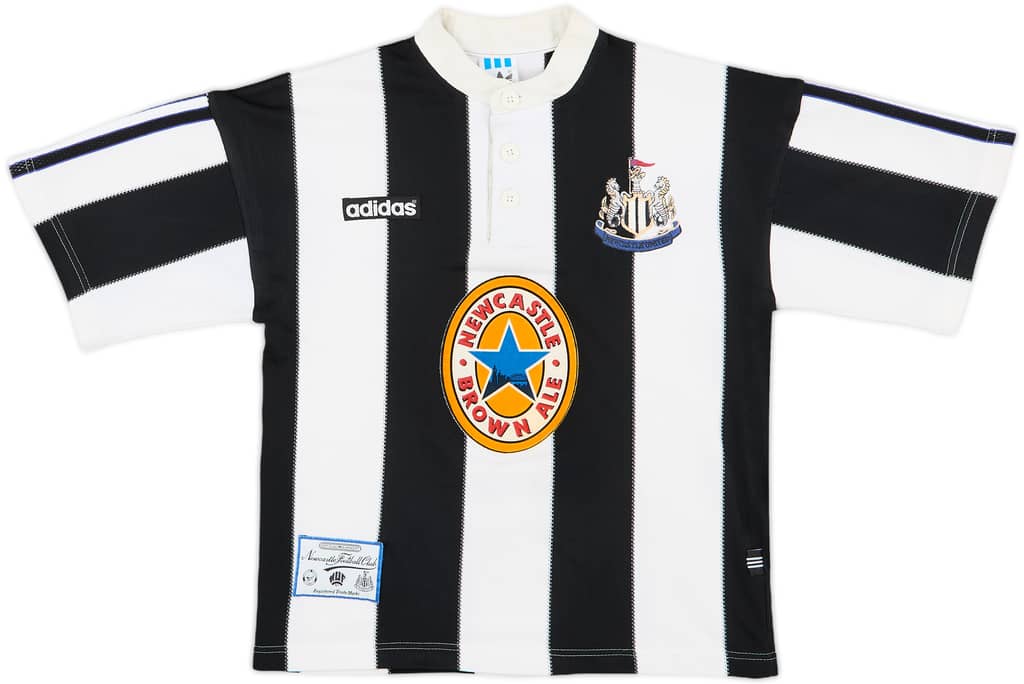 1995-97 Newcastle Home Shirt - 8/10 - (L.Boys)
