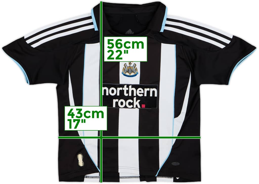 2007-09 Newcastle Home Shirt - 7/10 - (5-6 Years)