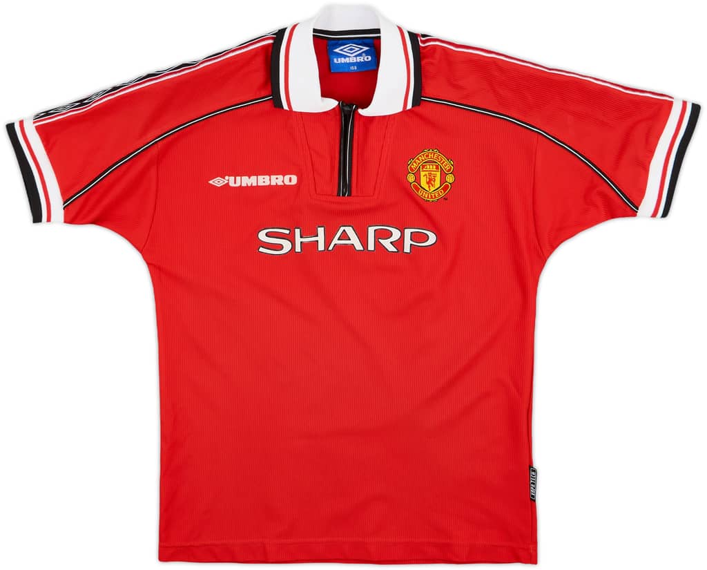 1998-00 Manchester United Home Shirt - 8/10 - (L.Boys)