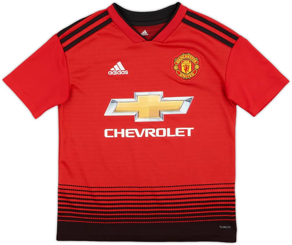 2018-19 Manchester United Home Shirt - 8/10 - (S.Boys)