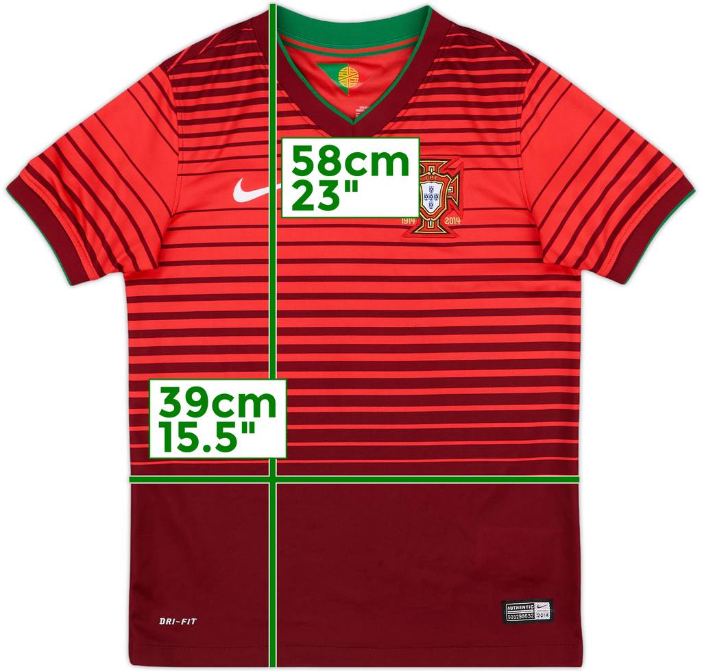 2014-15 Portugal Home Shirt - 9/10 - (S.Boys)