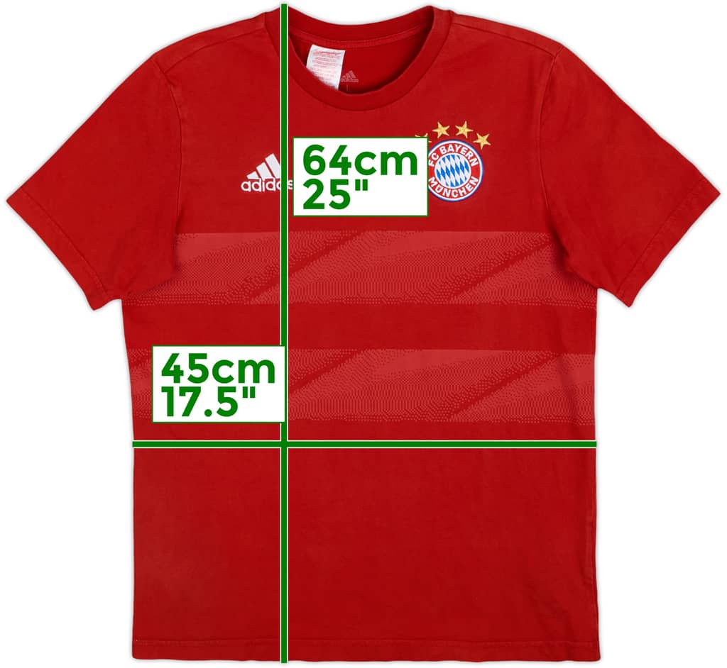 2019-20 Bayern Munich adidas Cotton Tee - 9/10 - (L.Boys)