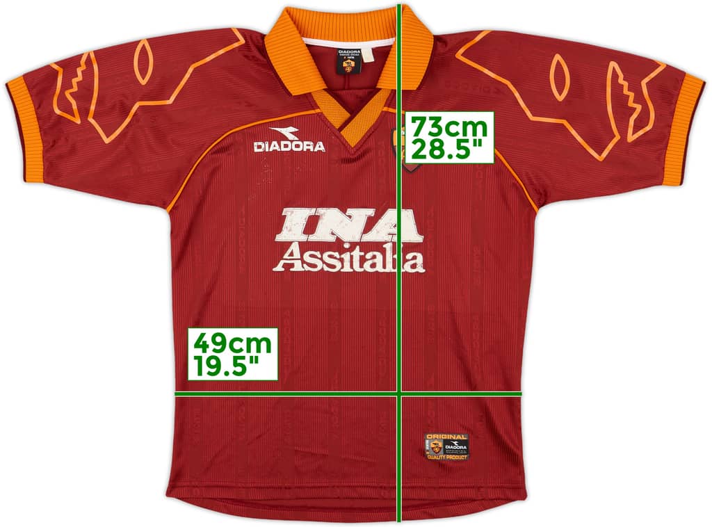 1999-00 Roma Home Shirt - 5/10 - (M)