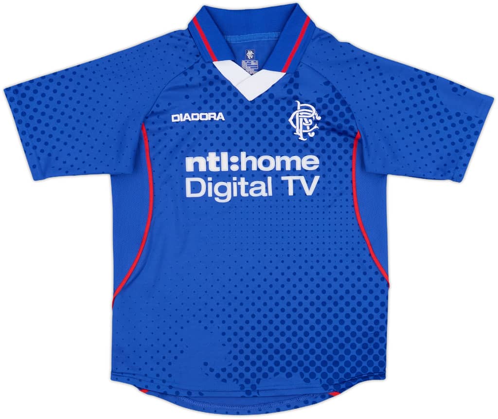 2002-03 Rangers Home Shirt - 9/10 - (S.Boys)