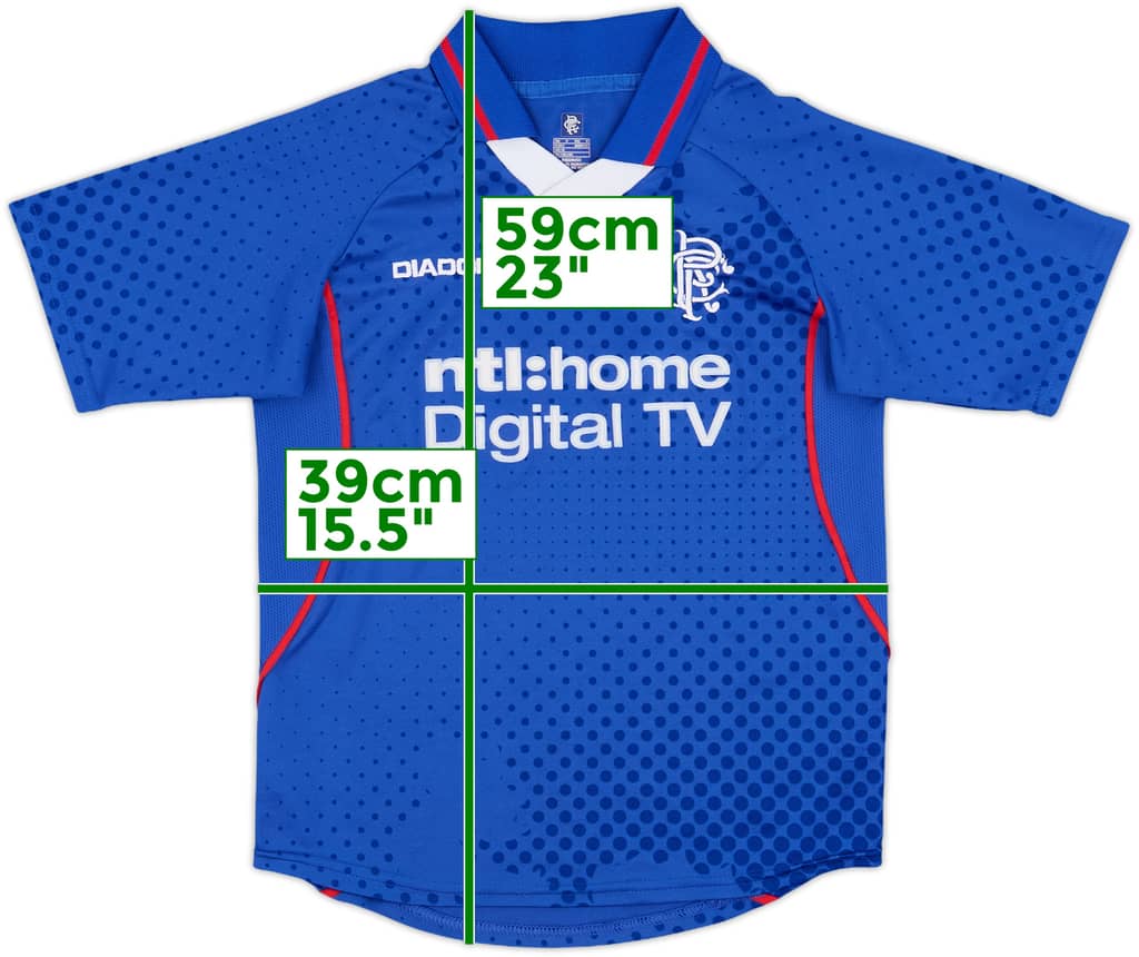 2002-03 Rangers Home Shirt - 9/10 - (S.Boys)