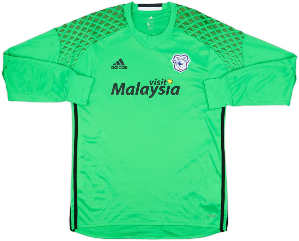 2016-17 Cardiff City adizero GK Shirt - 6/10 - (M)