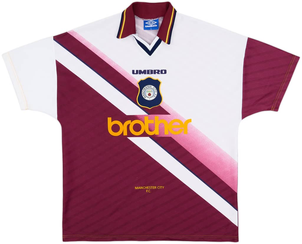 1996-97 Manchester City Away Shirt - 9/10 - (XL)