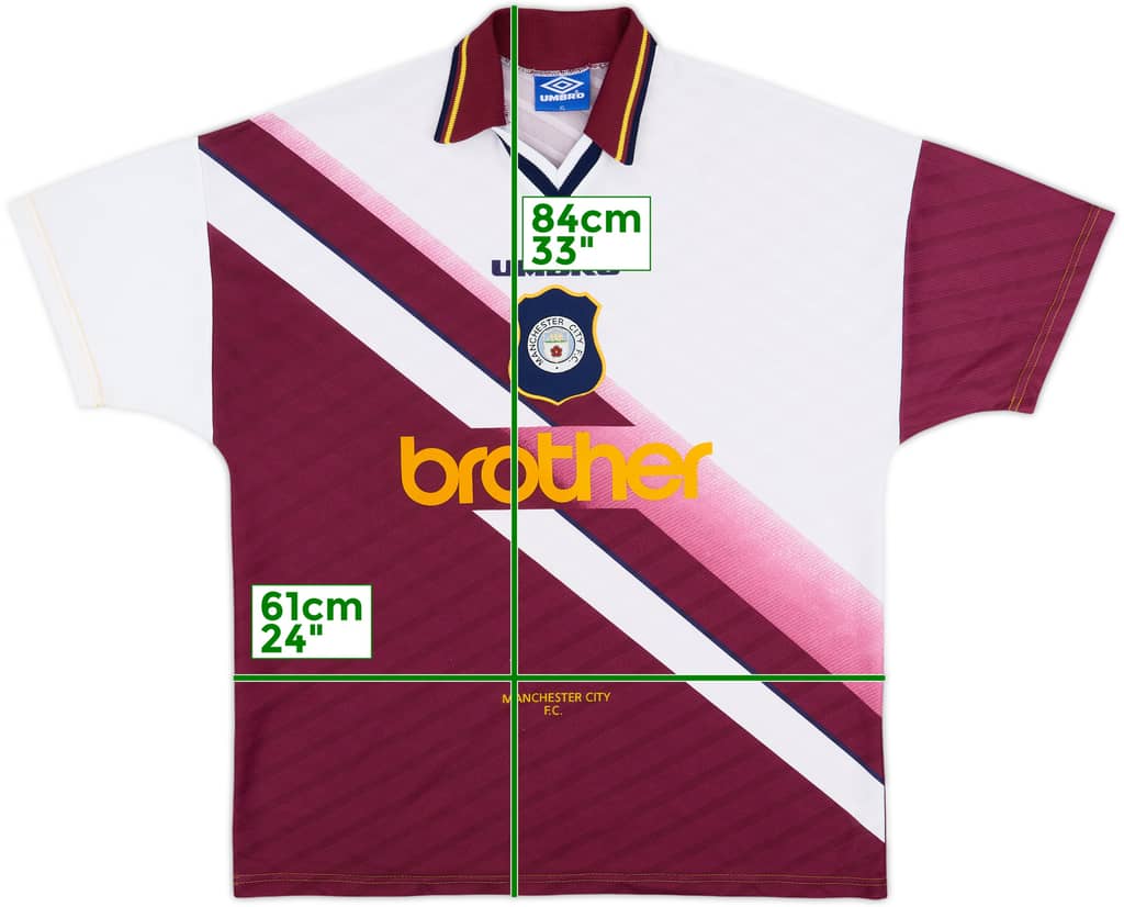 1996-97 Manchester City Away Shirt - 9/10 - (XL)