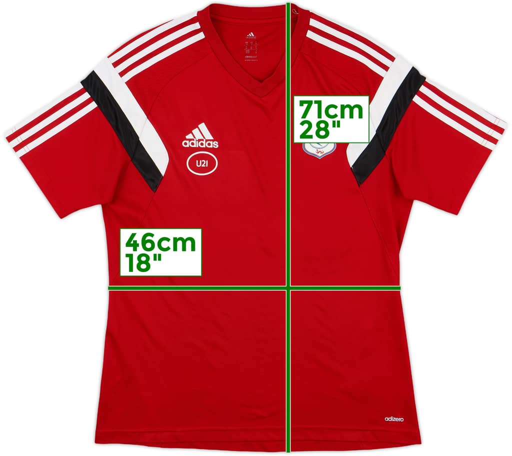 2015-16 Cardiff Under 21's adizero Training Shirt U21 - 8/10 - (M)