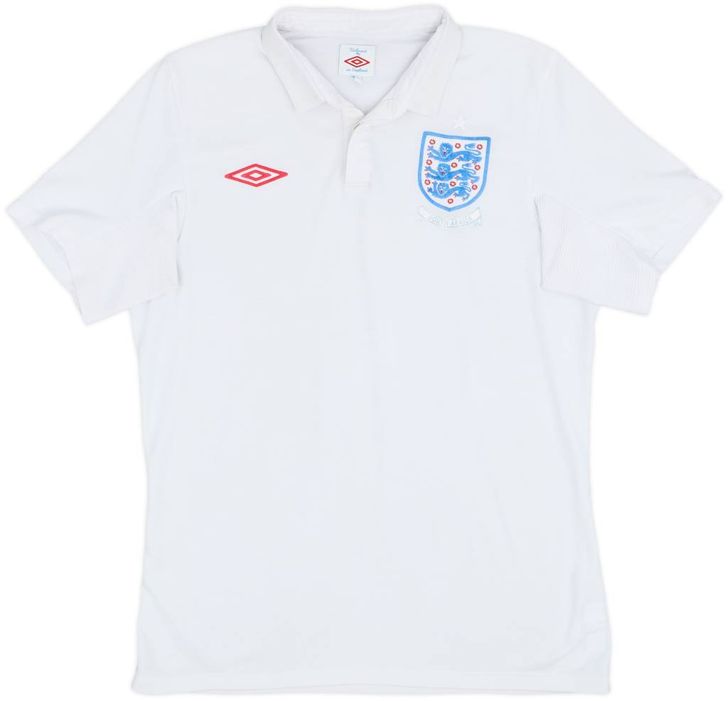 2009-10 England 'South Africa' Home Shirt - 5/10 - (M)