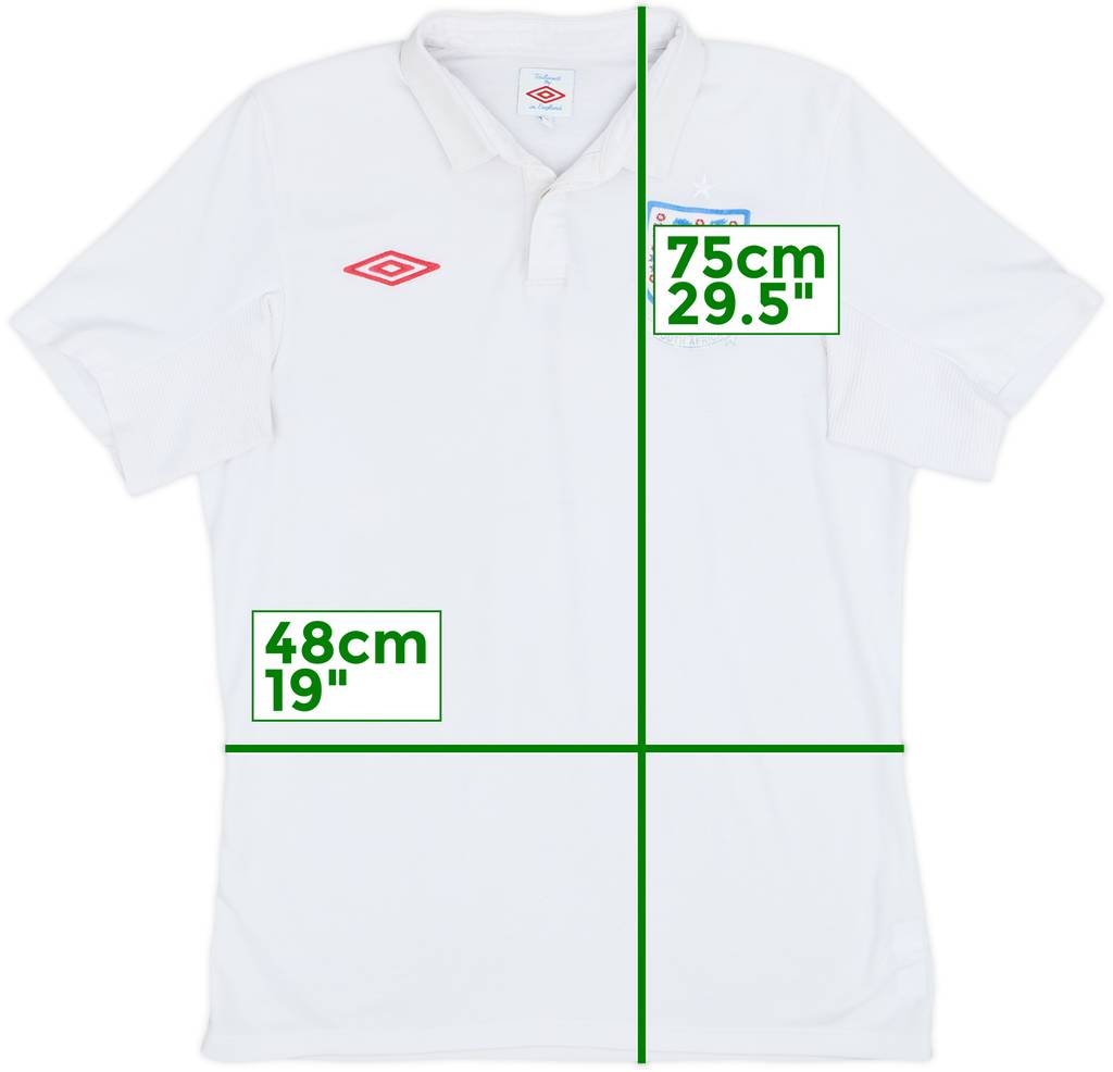 2009-10 England 'South Africa' Home Shirt - 5/10 - (M)