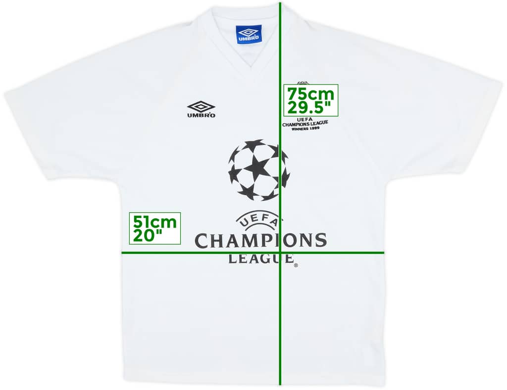1999 Manchester United Umbro Champions League 'Winners' Training Shirt - 8/10 - (M)