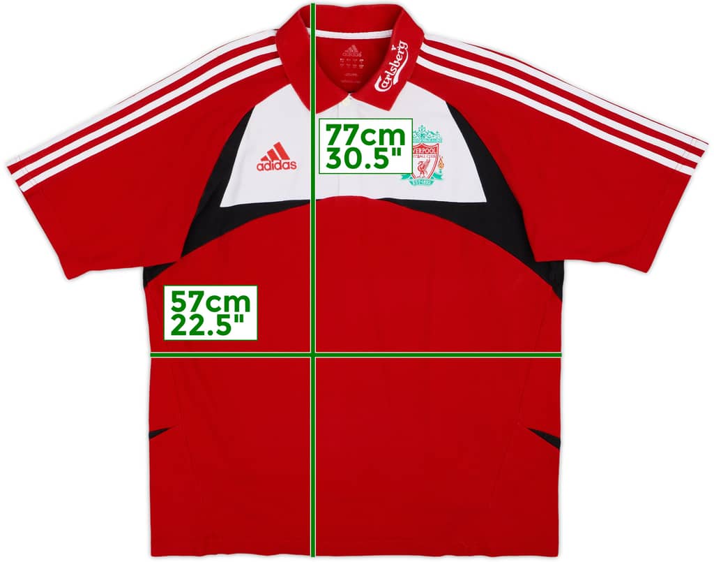 2007-08 Liverpool adidas Polo Shirt - 8/10 - (L)