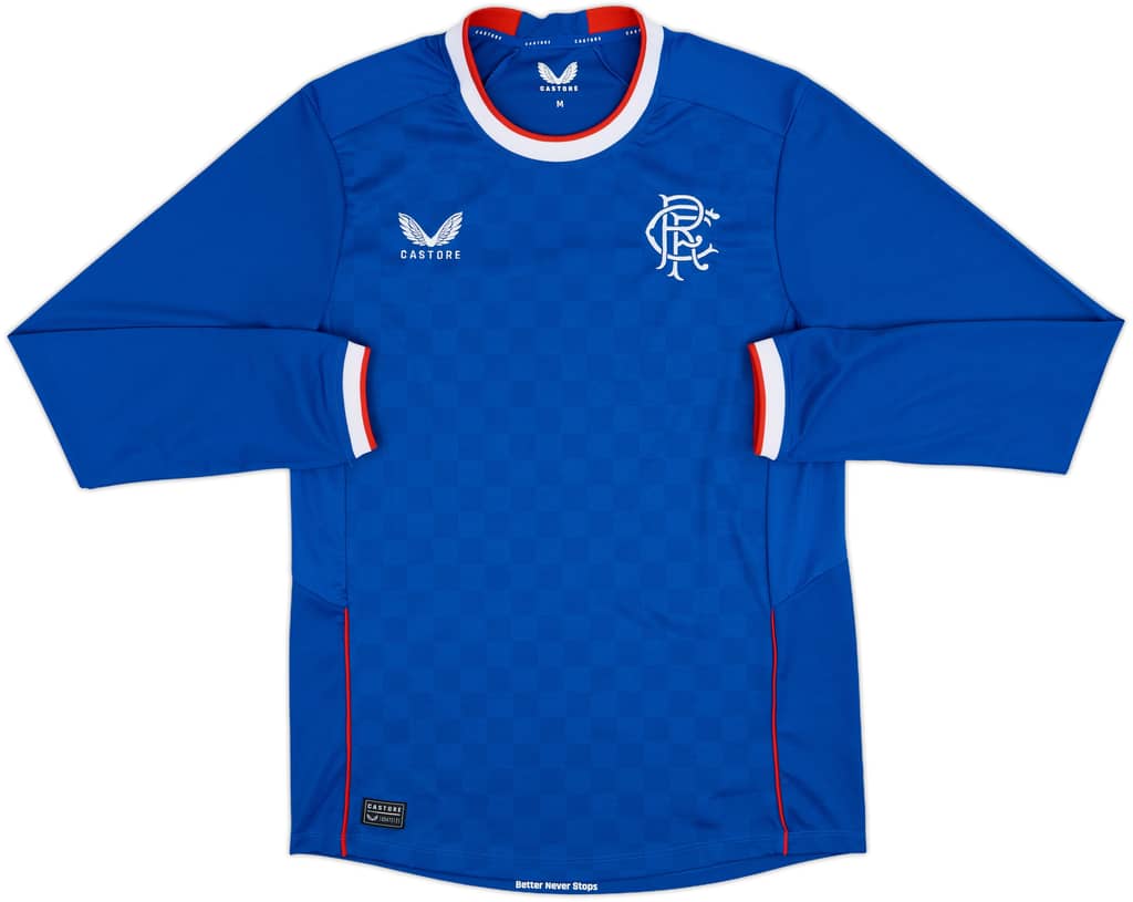 2022-23 Rangers Home L/S Shirt - 10/10 - (M)