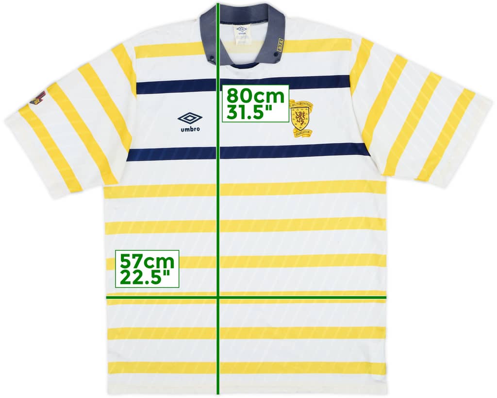 1988-91 Scotland Away Shirt - 7/10 - (L)