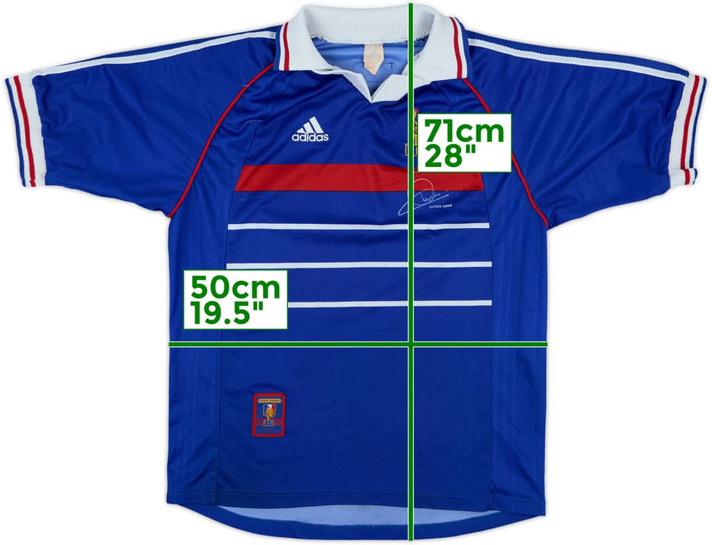 1998-00 France 'Pour Toi Zinedine Zidane' Home Shirt - 5/10 - (M)