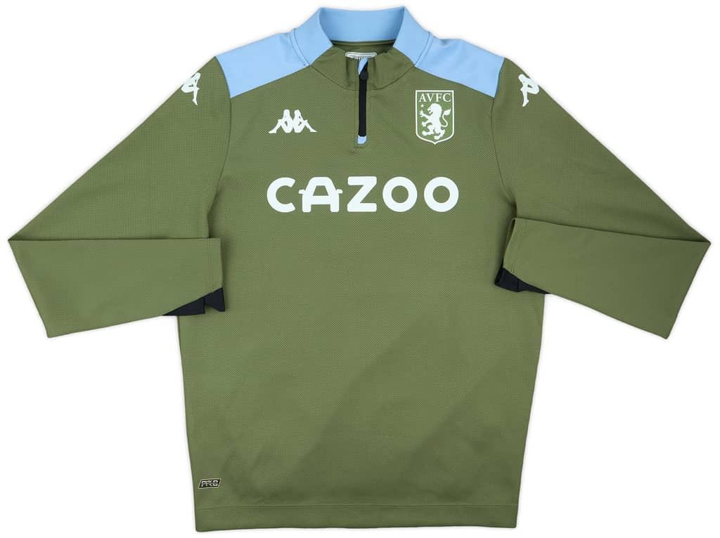 2020-21 Aston Villa Player Issue 1/4 Zip Training Top - 10/10 - (XL)