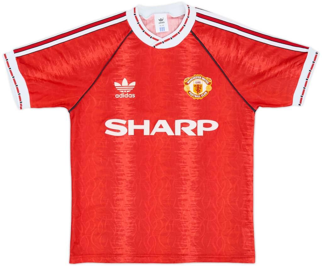 1990-92 Manchester United Home Shirt - 9/10 - (S)