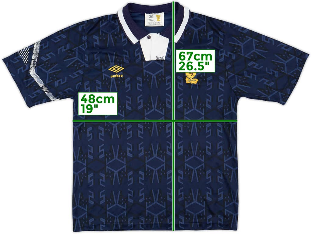 1991-94 Scotland Home Shirt - 8/10 - (M)