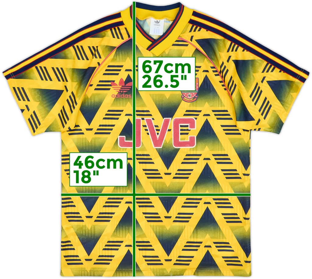1991-93 Arsenal Away Shirt - 8/10 - (S)