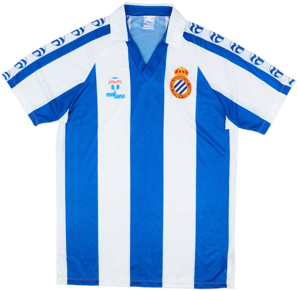 1984-89 Espanyol Home Shirt - 8/10 - (XL)