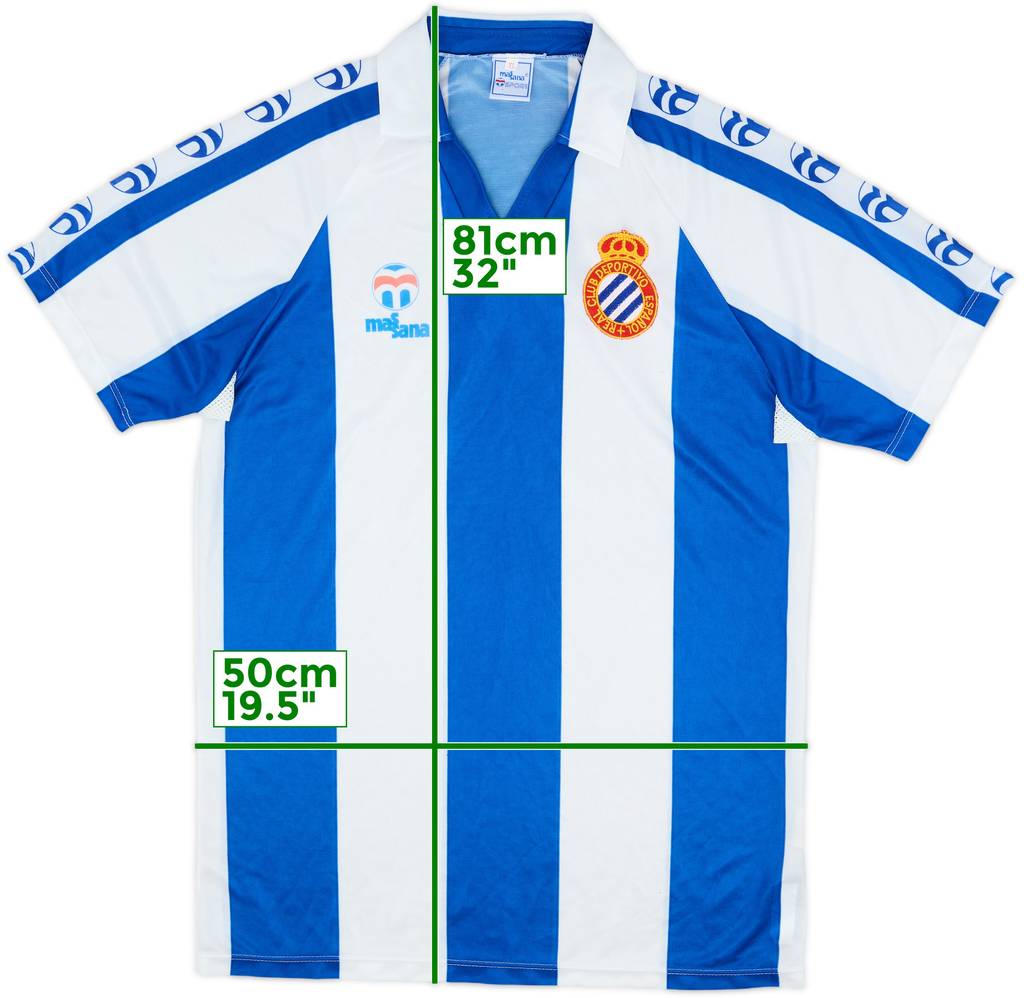 1984-89 Espanyol Home Shirt - 8/10 - (XL)