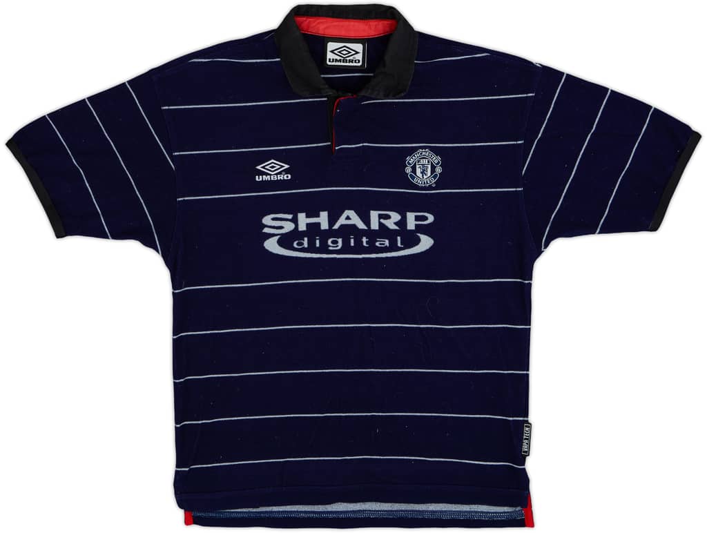 1999-00 Manchester United Away Shirt - 9/10 - (M.Boys)