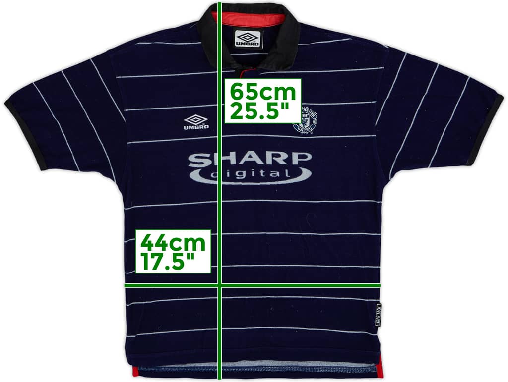 1999-00 Manchester United Away Shirt - 9/10 - (M.Boys)