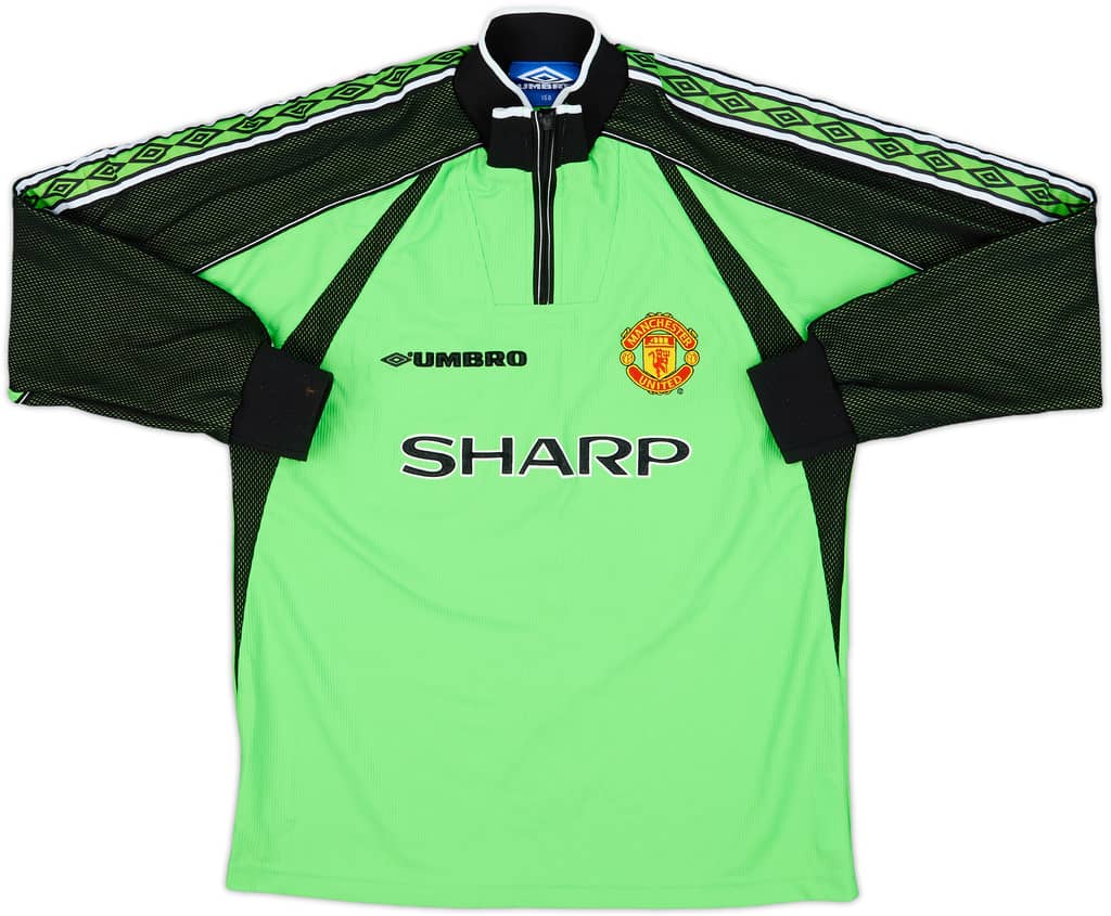 1998-99 Manchester United GK Shirt - 9/10 - (L.Boys)