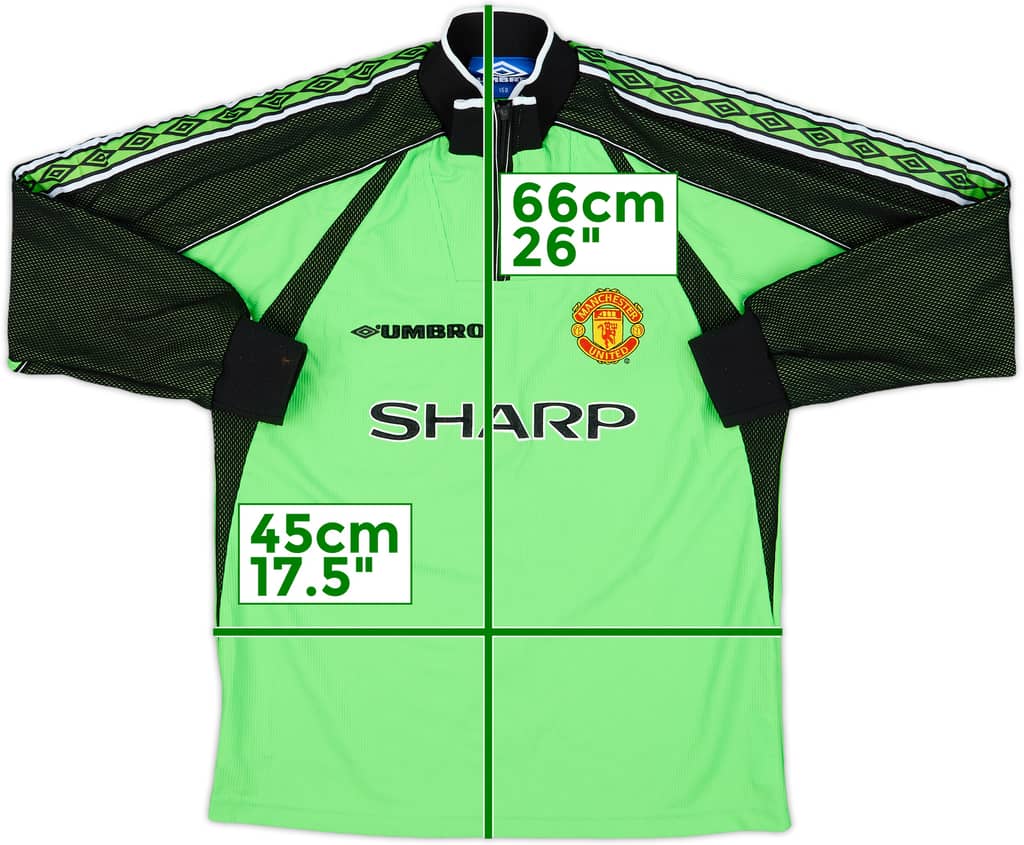 1998-99 Manchester United GK Shirt - 9/10 - (L.Boys)