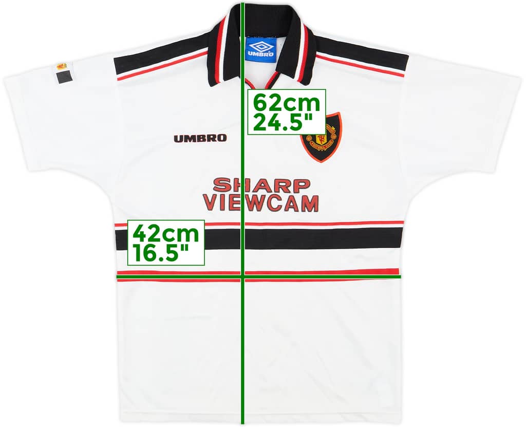 1997-99 Manchester United Away Shirt - 8/10 - (L.Boys)