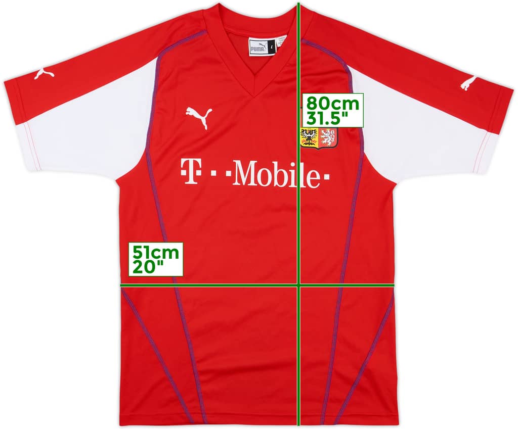 2003-04 Czech Republic Basic Home Shirt - 9/10 - (L)