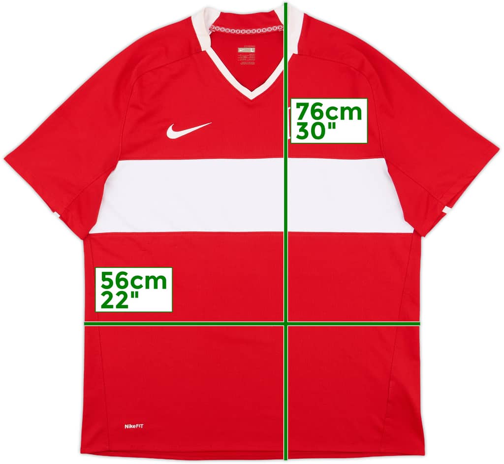 2008-10 Turkey Home Shirt - 7/10 - (L)