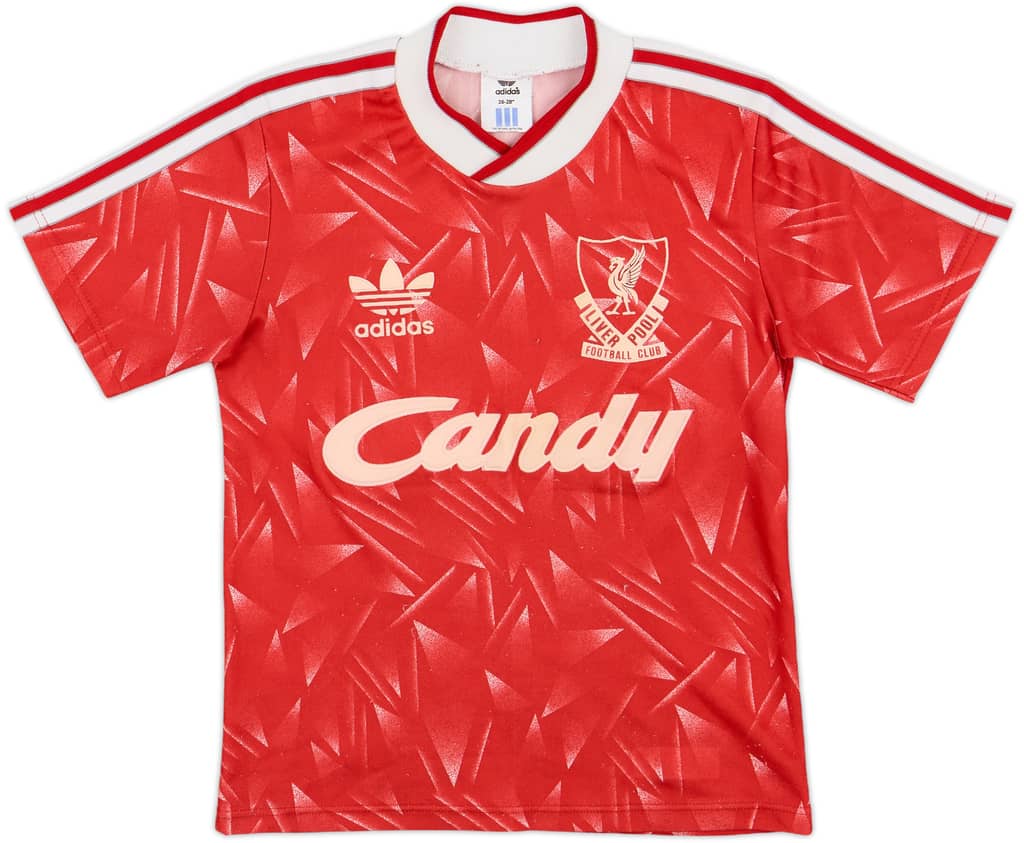 1989-91 Liverpool Home Shirt - 6/10 - (S.Boys)
