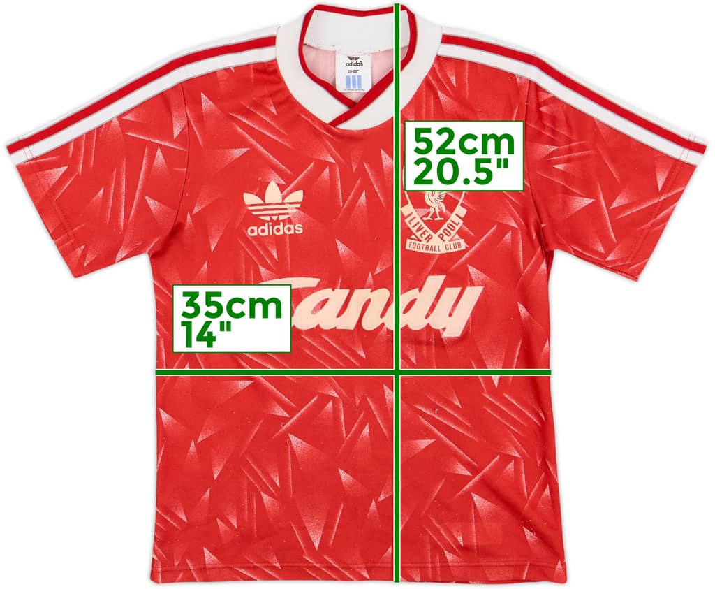 1989-91 Liverpool Home Shirt - 6/10 - (S.Boys)