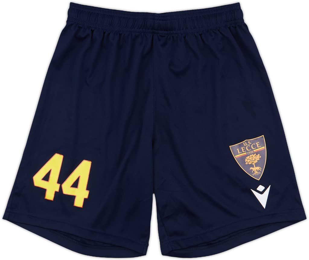 2021-22 Lecce Macron Player Issue Training Shorts #44 - 9/10 - (M)
