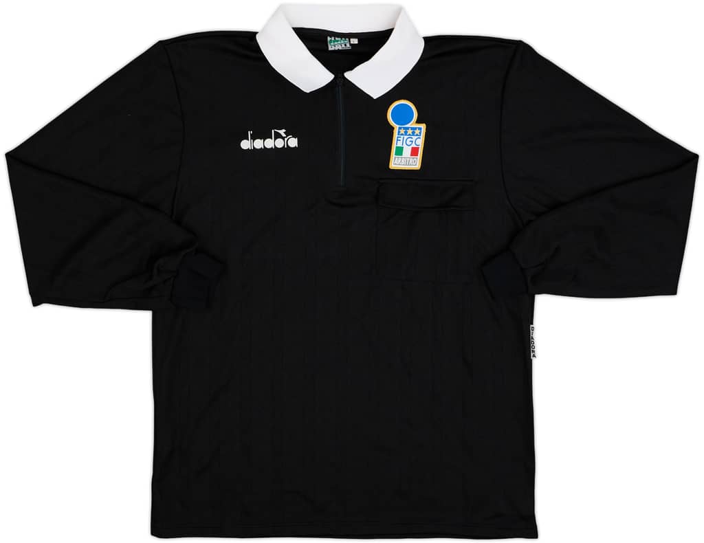 1990s Italy FIGC Diadora Referee L/S Shirt - 10/10 - (L)