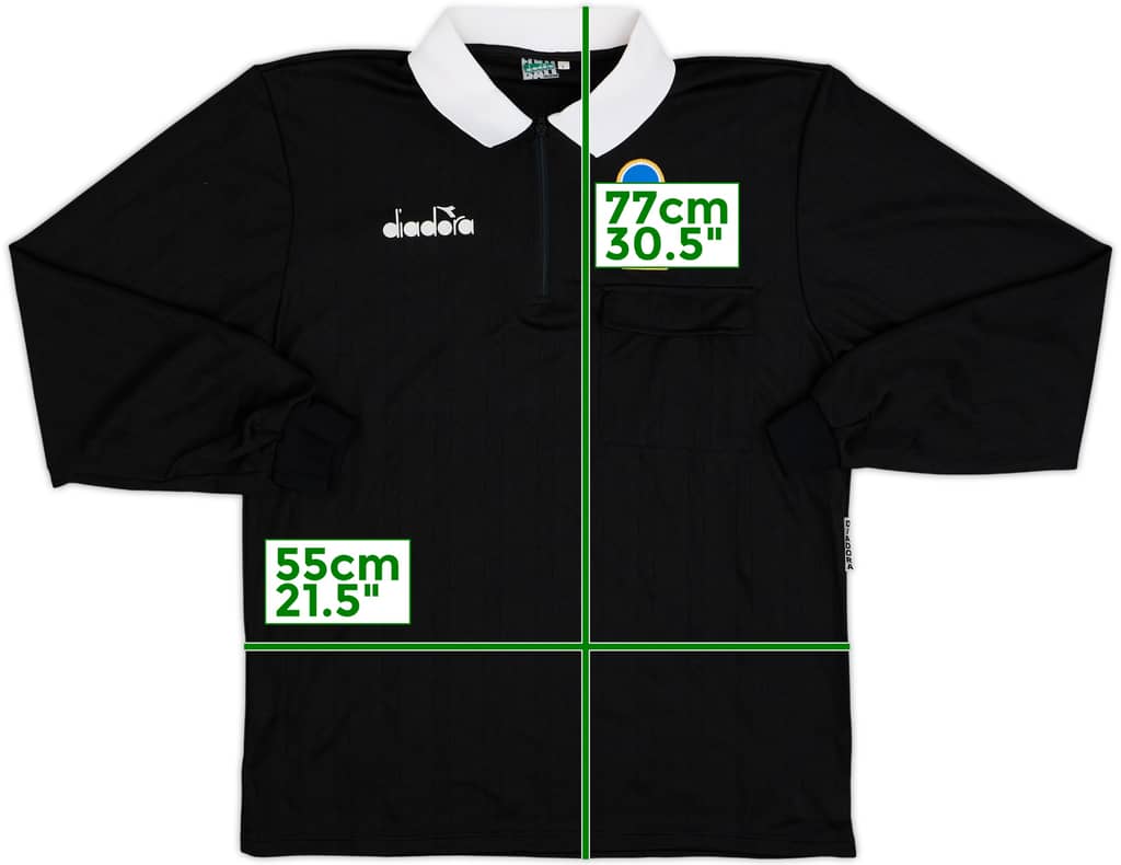 1990s Italy FIGC Diadora Referee L/S Shirt - 10/10 - (L)