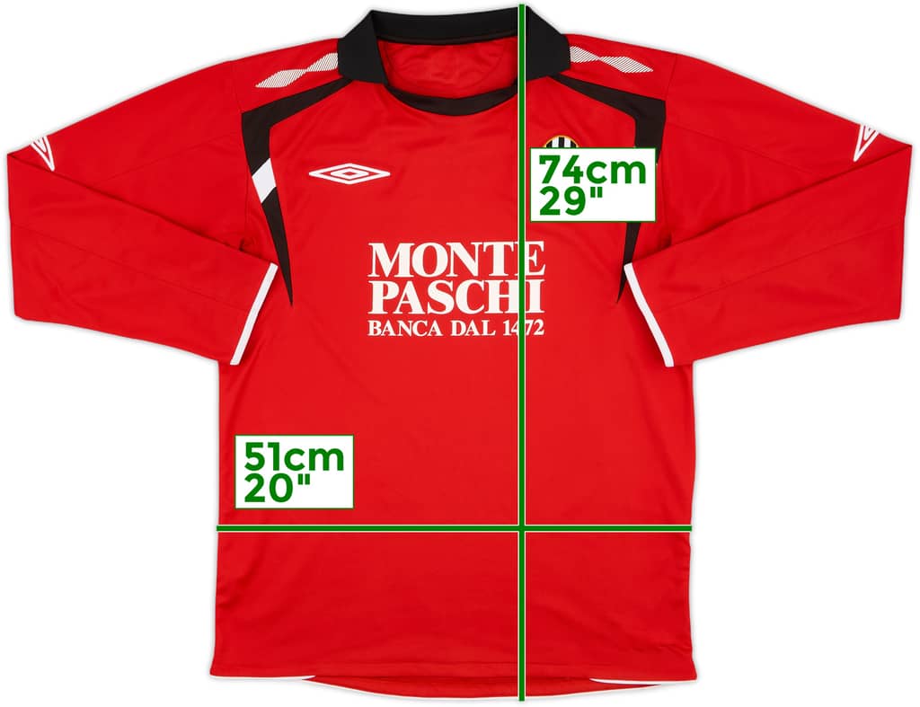 2008-09 Siena Away L/S Shirt - 9/10 - (L)