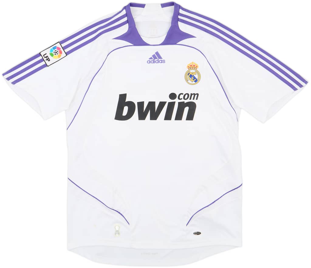 2007-08 Real Madrid Home Shirt - 8/10 - (M)