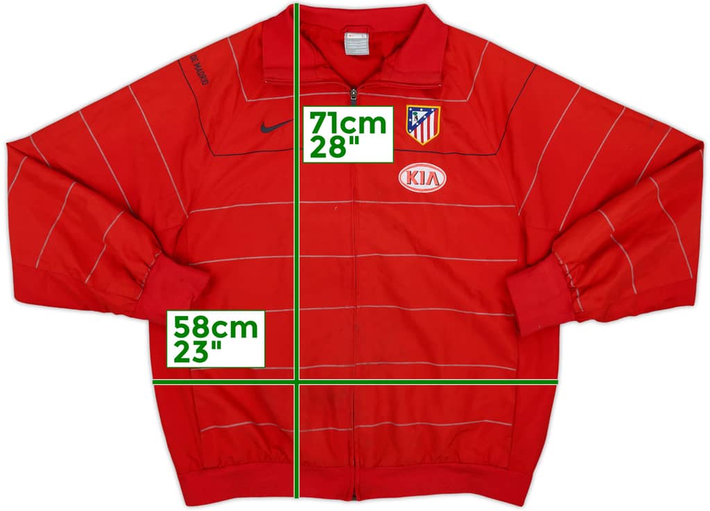 2008-09 Atletico Madrid Nike Track Jacket - 8/10 - (L)