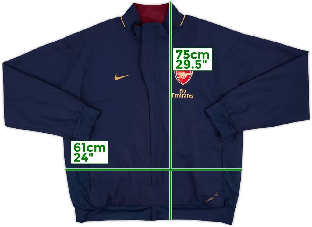 2007-08 Arsenal Nike Track Jacket - 8/10 - (XL)