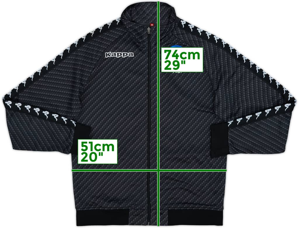 2017-18 Napoli Staff Issue Kappa Track Jacket A.B. - 8/10 - (M)