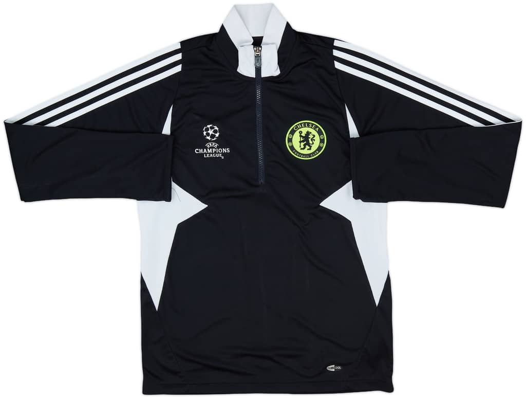 2007-08 Chelsea adidas CL 1/4 Zip Drill Top - 8/10 - (L.Boys)