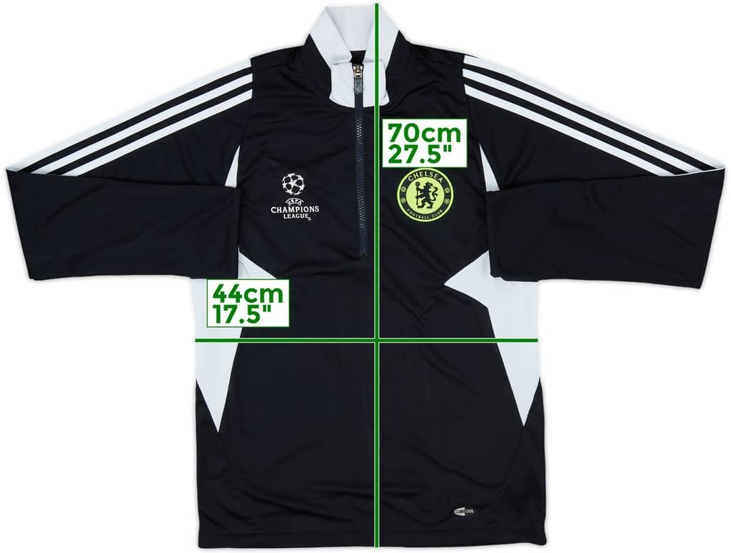 2007-08 Chelsea adidas CL 1/4 Zip Drill Top - 8/10 - (L.Boys)
